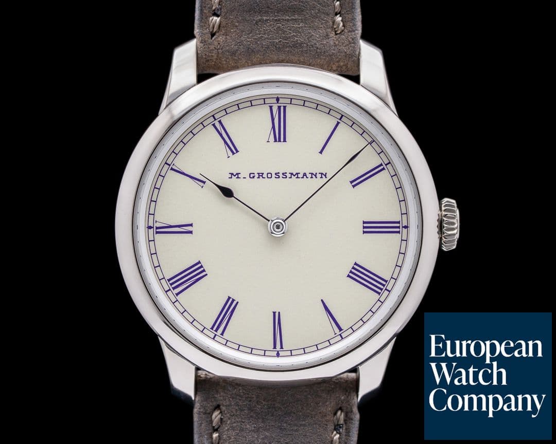 Image of Moritz Grossmann Tefnut 36MM White Gold Enamel Dial PIECE UNIQUE 