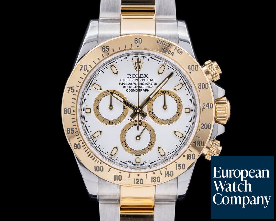 Image of Rolex Daytona White Dial 18K Yellow Gold / SS 