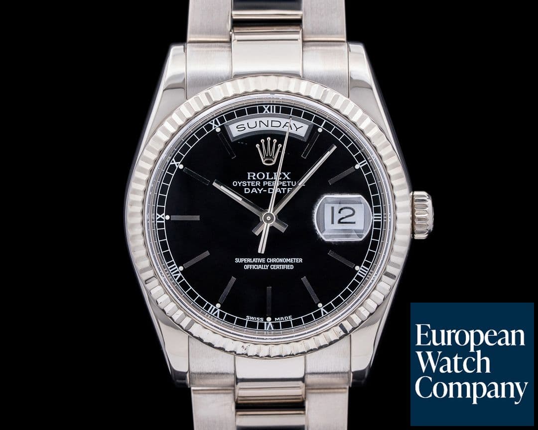 Image of Rolex Day Date President White Stick 18K WG