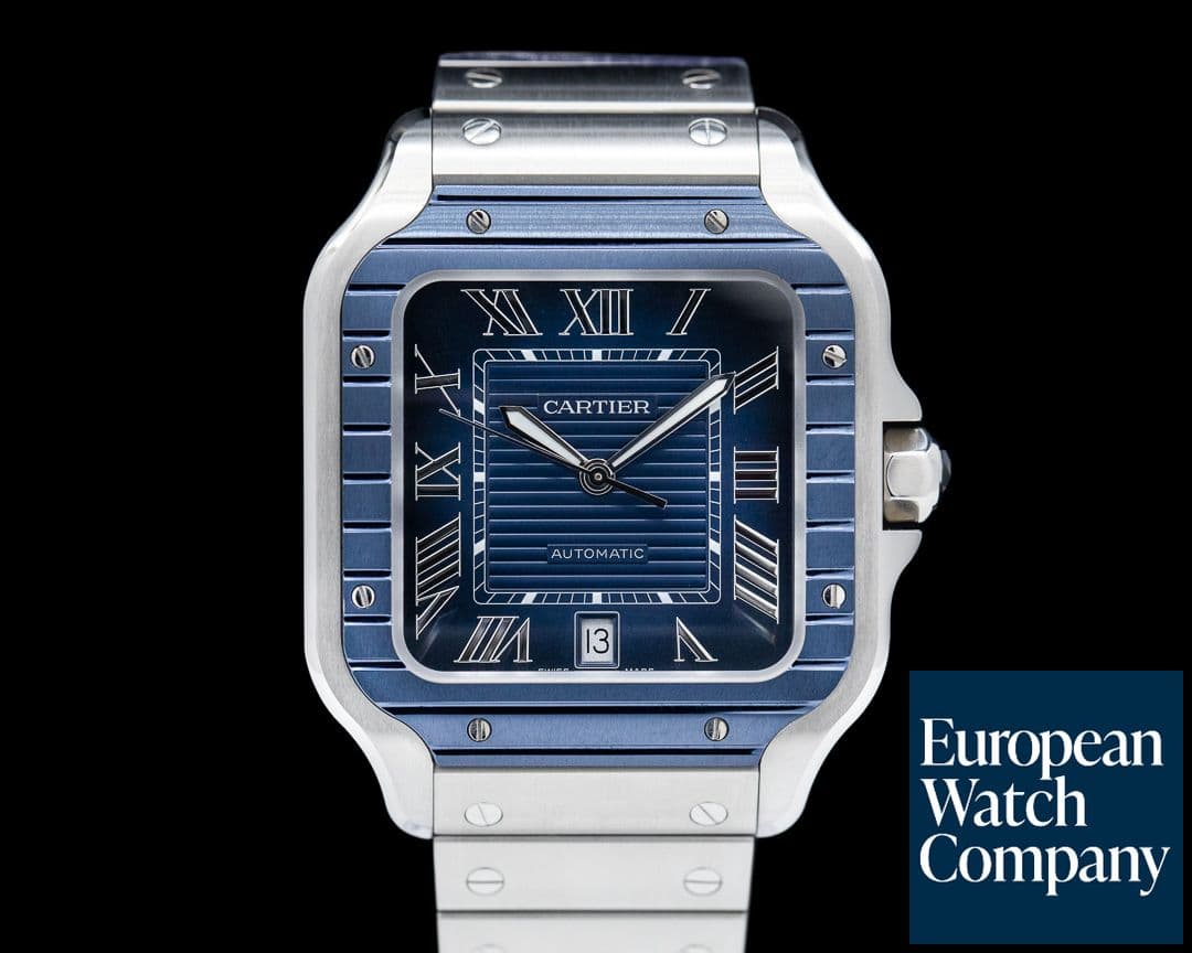 Image of Cartier Santos Large SS / SS Blue Dial Automatic 2023