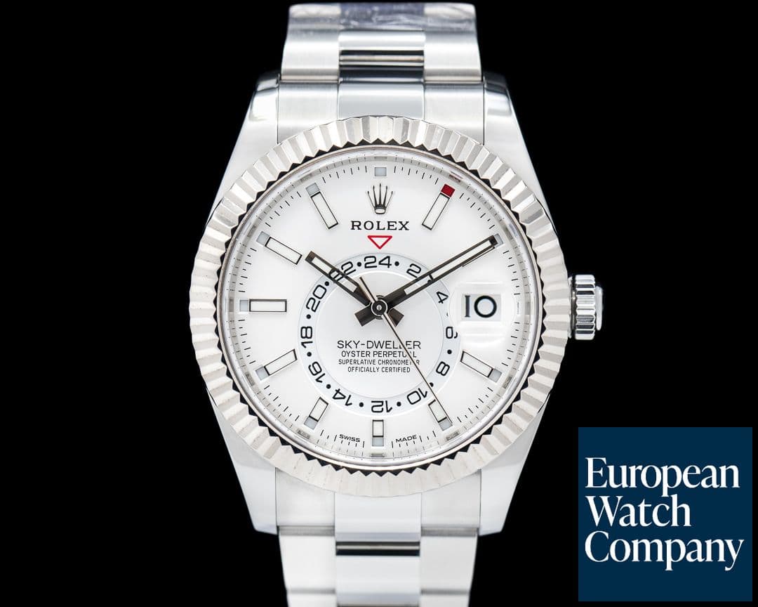 Image of Rolex Sky Dweller Steel White Dial SS Oyster bracelet
