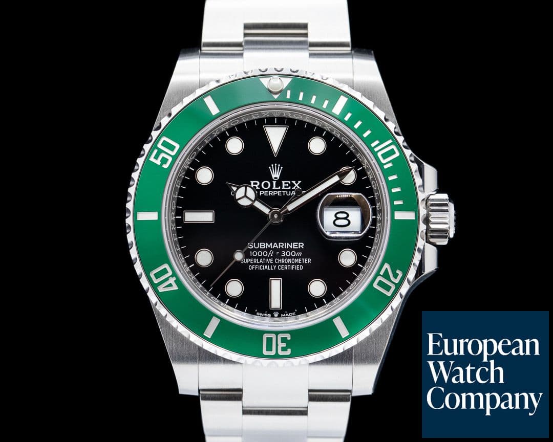 Image of Rolex Submariner Date 126610LV Kermit GREEN Ceramic Bezel 41MM