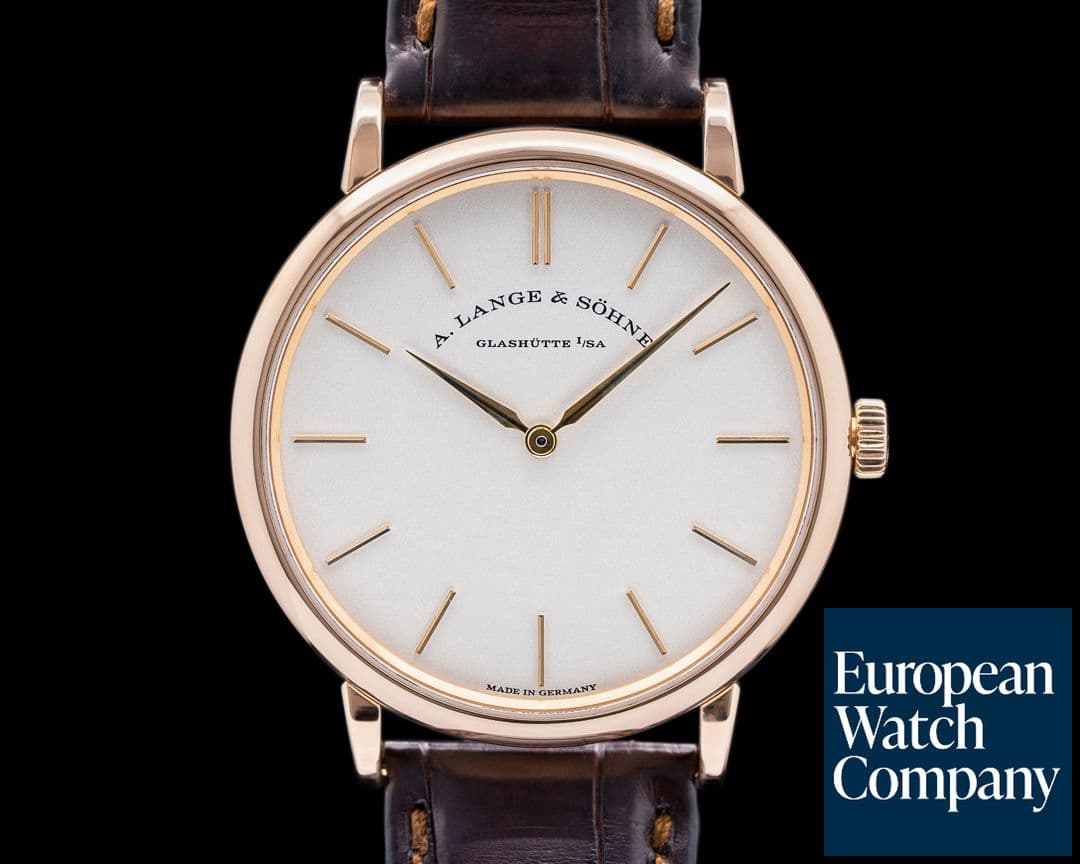 Image of A. Lange and Sohne Saxonia Thin 37mm Manual Wind 18K Rose Gold