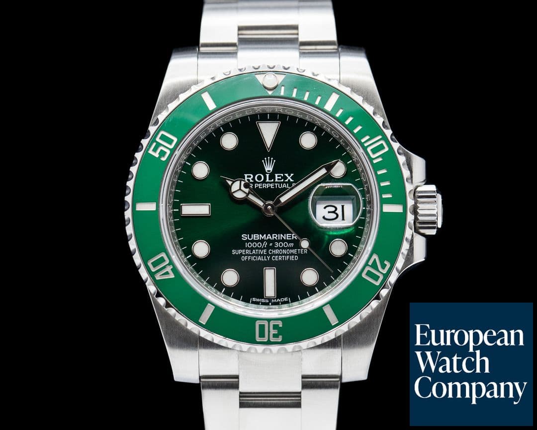 Image of Rolex Submariner "Hulk" Green Ceramic Bezel Green Dial SS