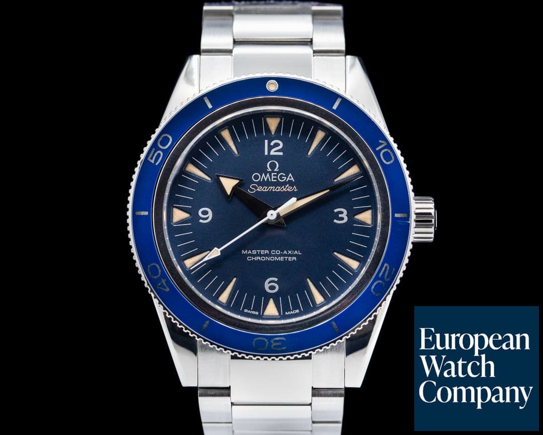 Image of Omega Omega SeaMaster 300M Blue Dial Blue Bezel Co-Axial Titanium 41MM