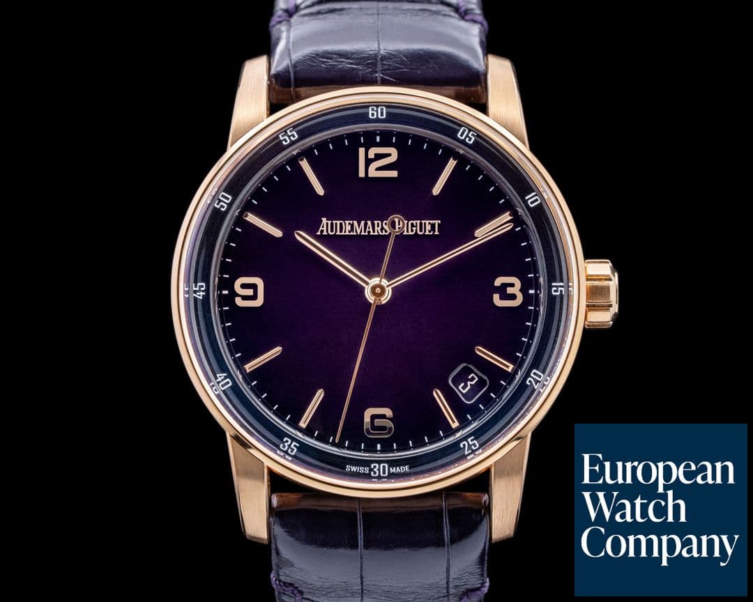 Image of Audemars Piguet Code 11:59 Automatic 18k Rose Gold / Smoked Purple Dial