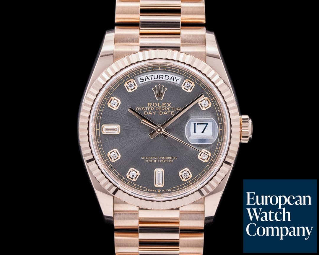 Image of Rolex Day Date President 128235 Gray Diamond Dial 2024