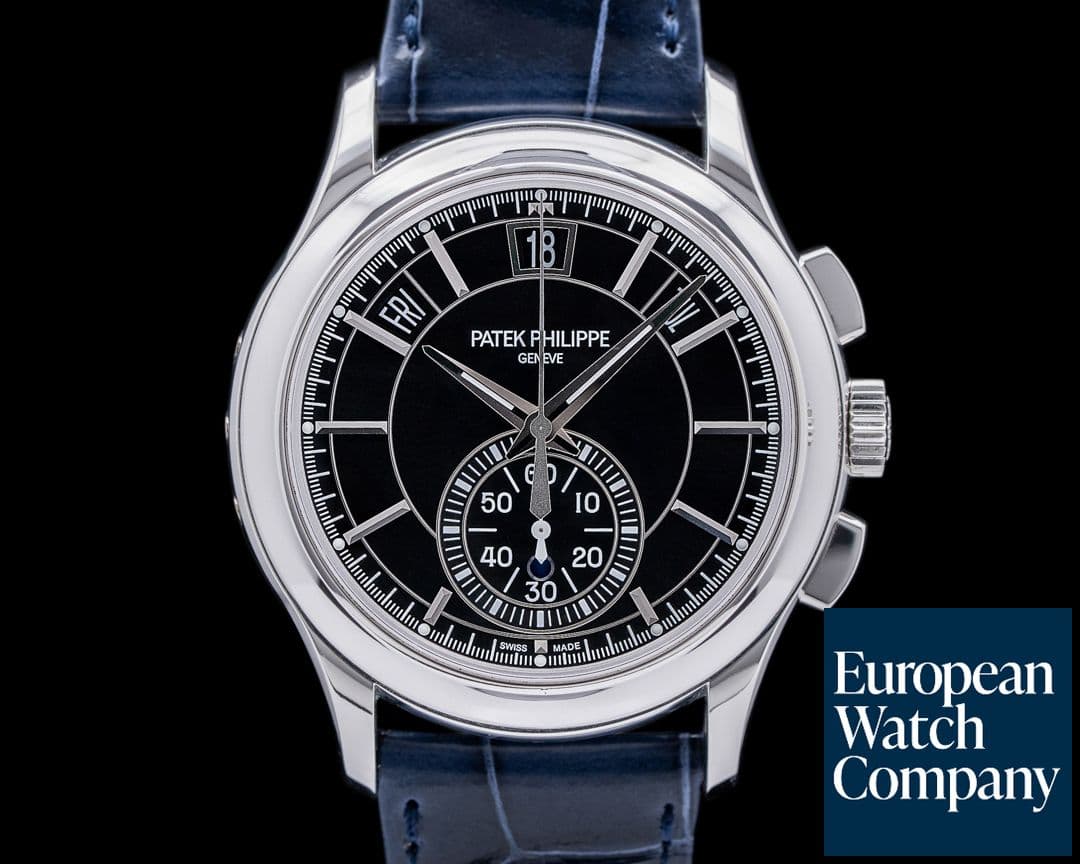 Image of Patek Philippe Chronograph Annual 5905P Calendar Platinum / Black Dial 