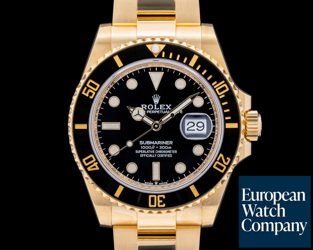 Image of Rolex Submariner 126618 18K Yellow Gold Black Dial 