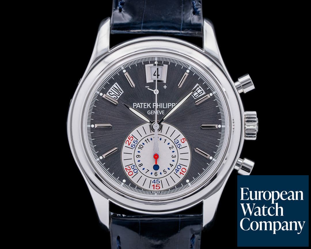 Image of Patek Philippe Annual Calendar 5960P Chronograph Platinum Grey Dial PATEK SERVICED