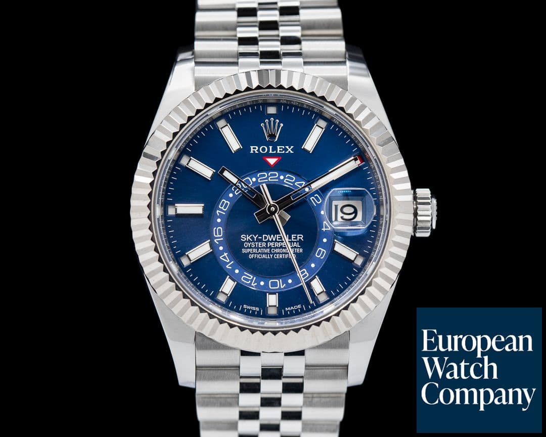 Image of Rolex Sky Dweller 326934 Steel Blue SS / Jubilee