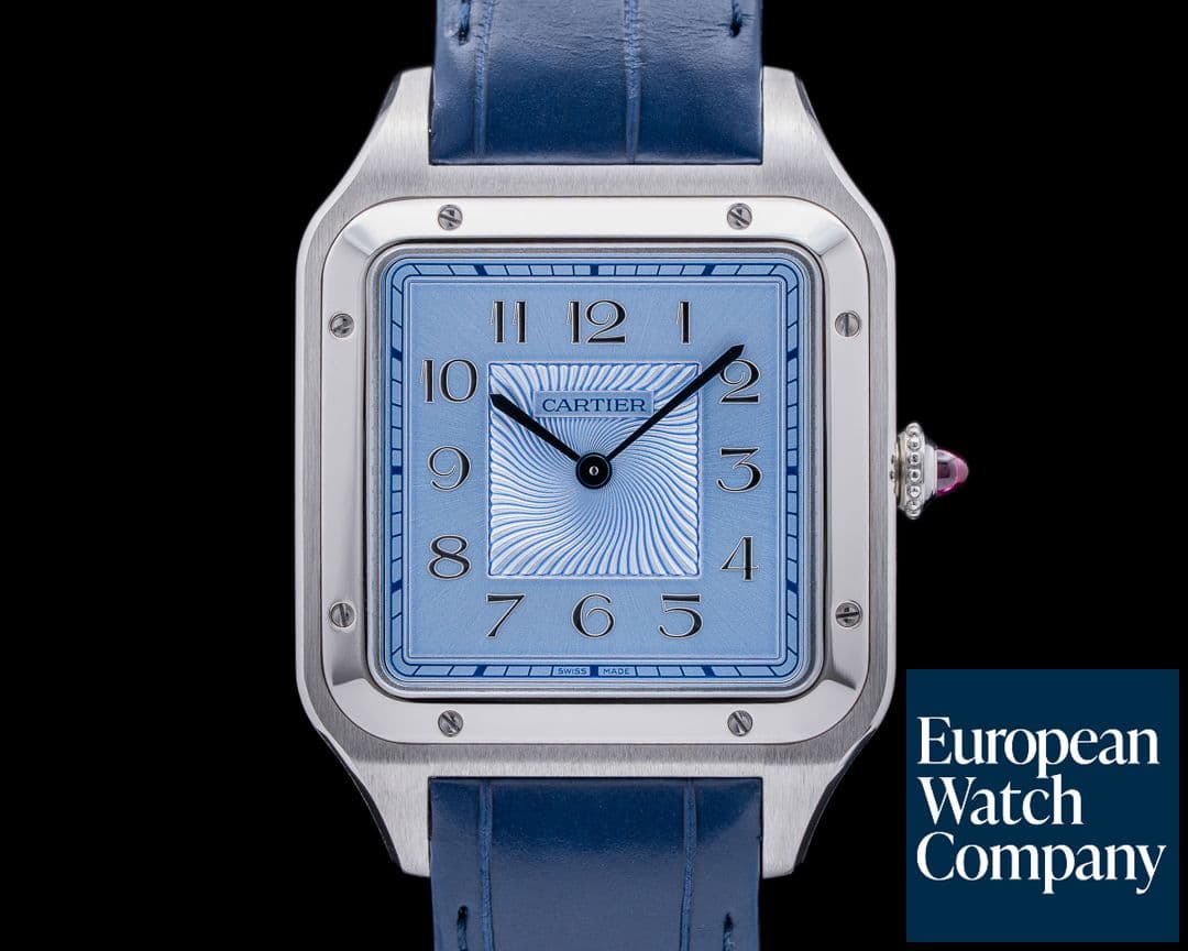 Image of Cartier Santos-Dumont Precious Set Limited Platinum / Matching Cuff Links