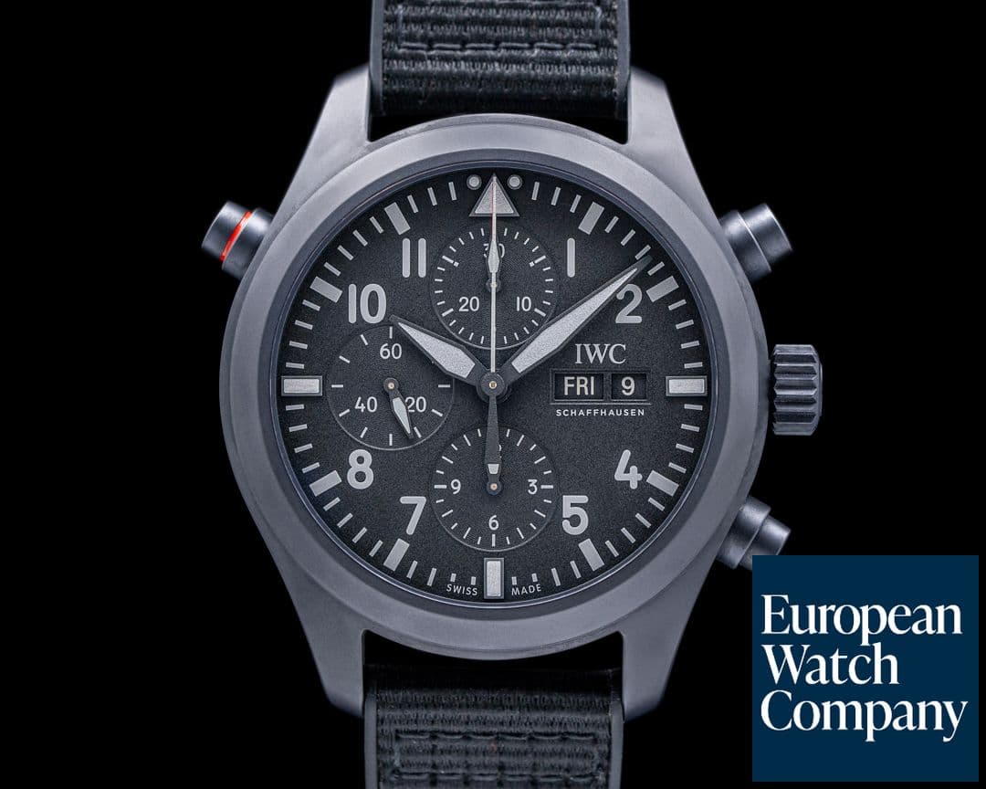 Image of IWC Pilot Double Chronograph Top Gun Ceratanium