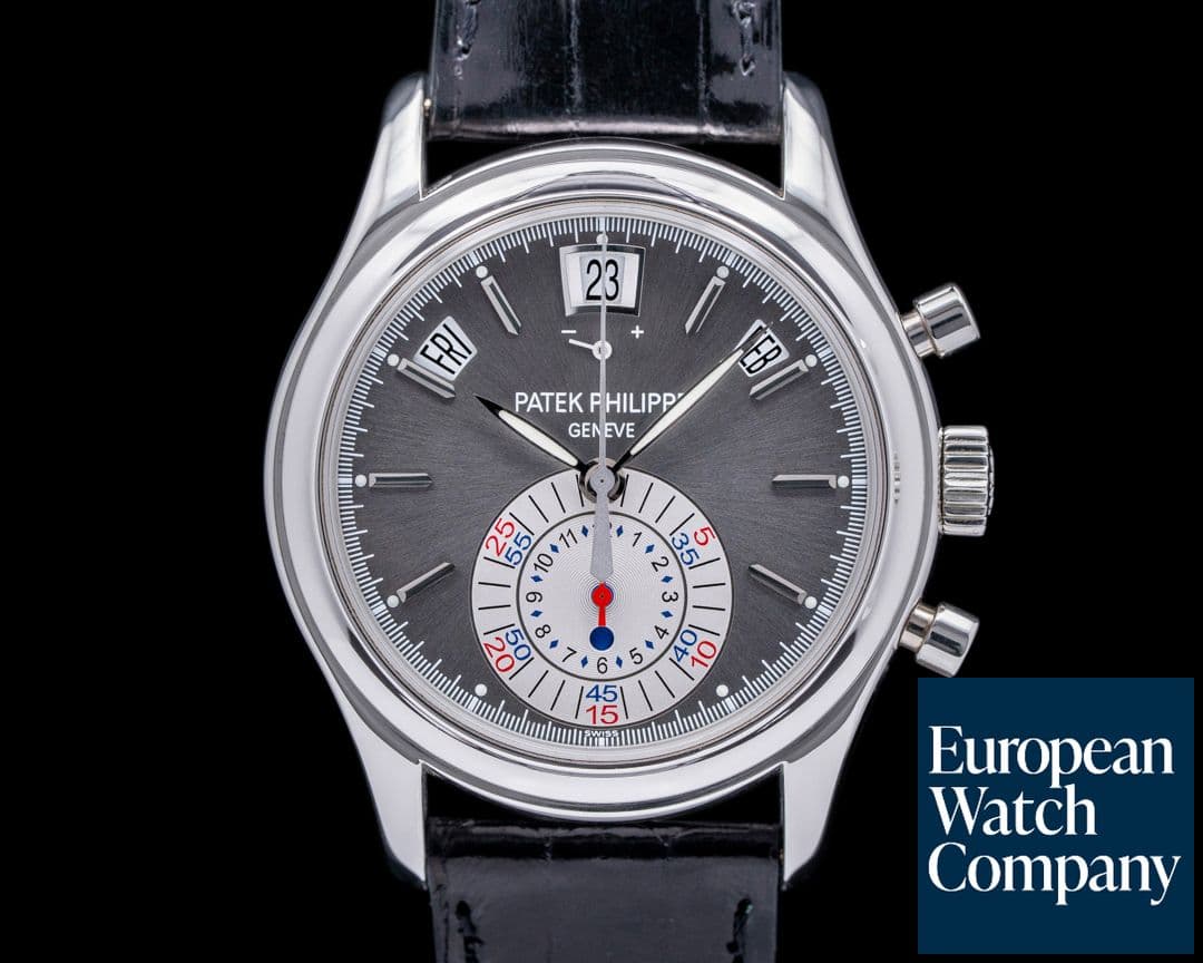 Image of Patek Philippe Annual Calendar 5960P Chronograph Platinum Grey Dial 