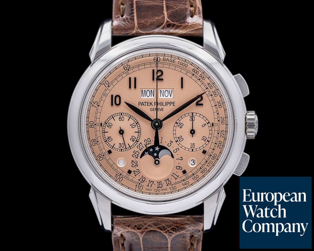 Image of Patek Philippe 5270P Perpetual Calendar Chronograph Platinum Salmon Dial