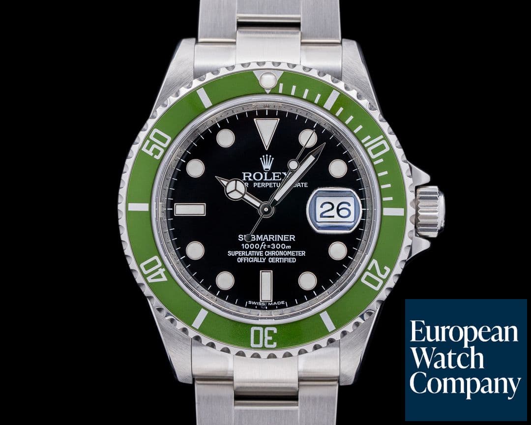 Image of Rolex Submariner 50th Anniversary SS Green Bezel FULL SET Mark 4 