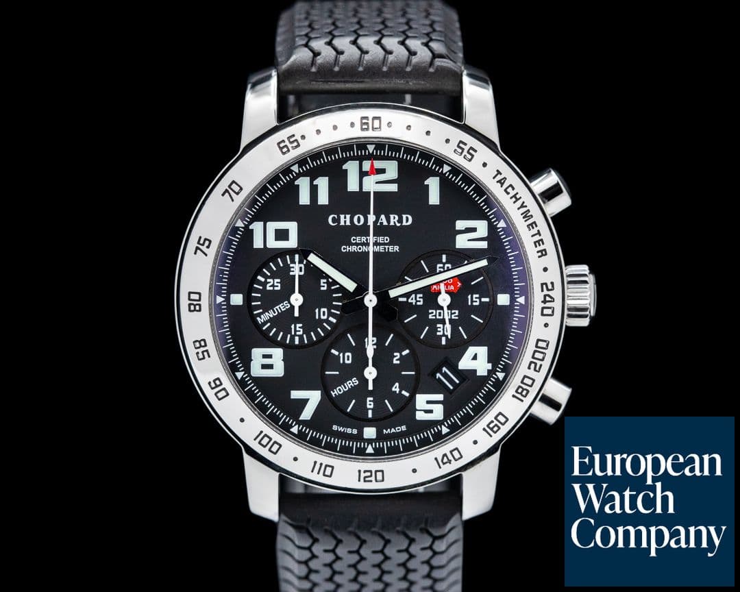 Image of Chopard Mille Miglia Chronograph Black Dial SS / Rubber