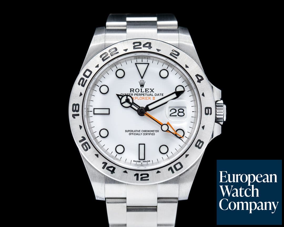 Image of Rolex Explorer II white Dial SS