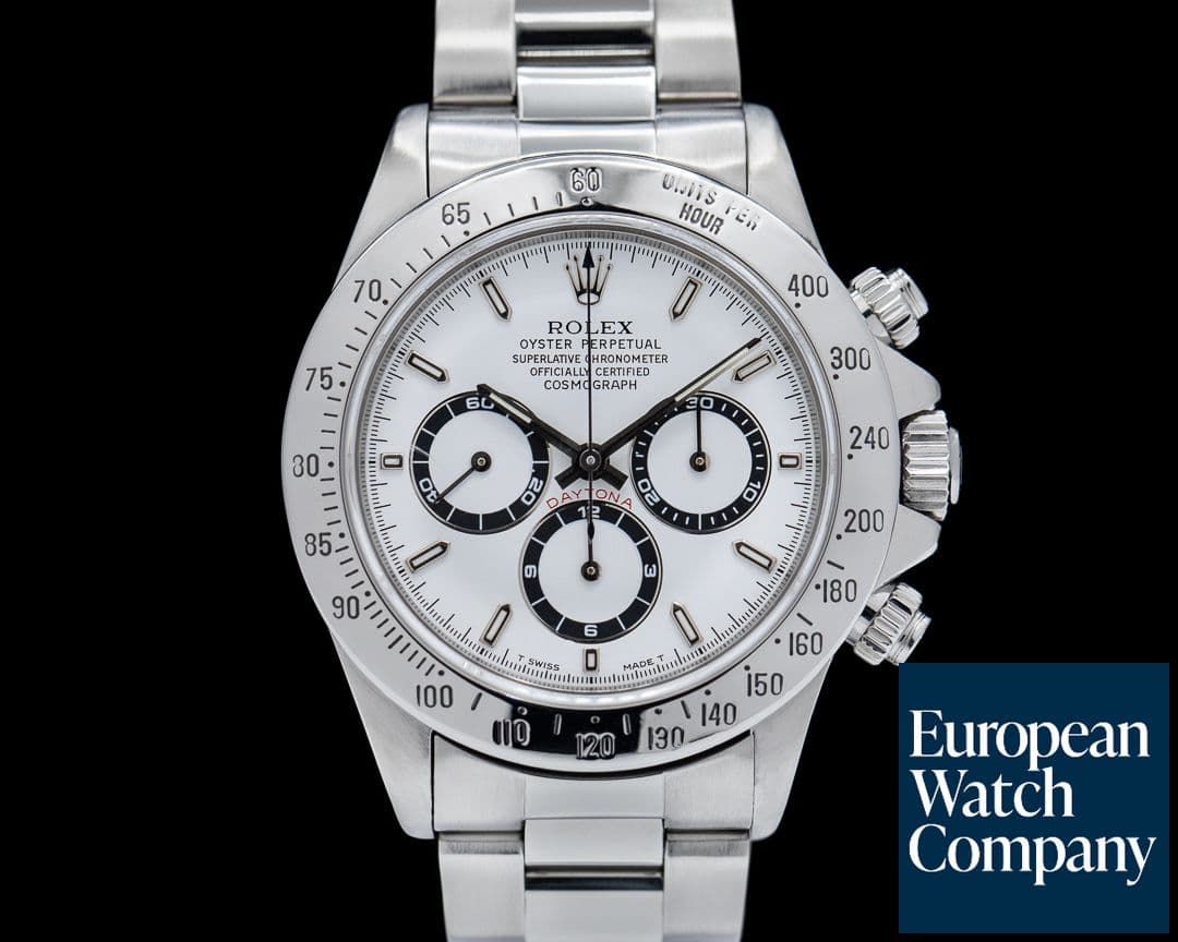 Image of Rolex Daytona 16520 Zenith Movement White Dial SS c. 1998 