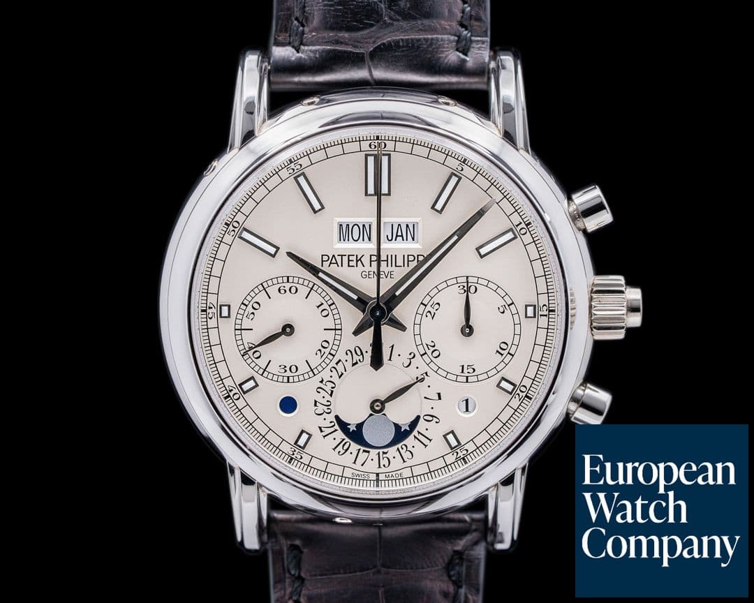 Image of Patek Philippe 5204P-010 Split Second Perpetual Calendar Chronograph Platinum Silver Di