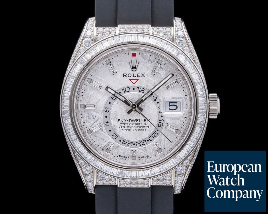 Image of Rolex Sky Dweller 336259TBR 18K White Gold / OysterFlex Meteorite Diamonds