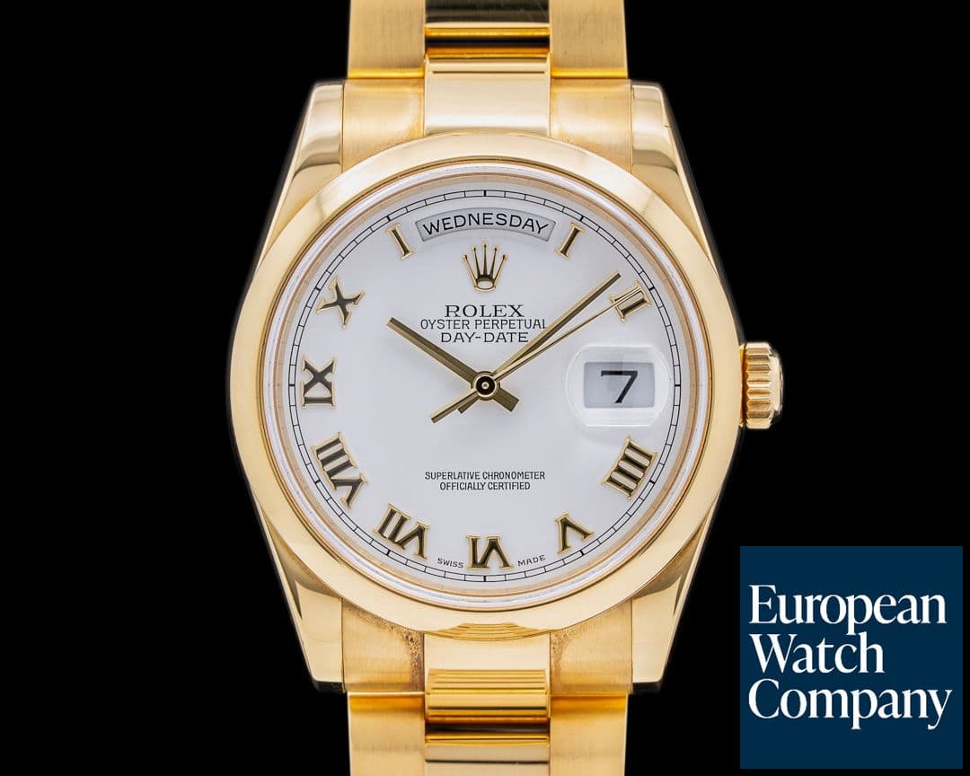 Image of Rolex Day-Date YG/YG white Dial K Series