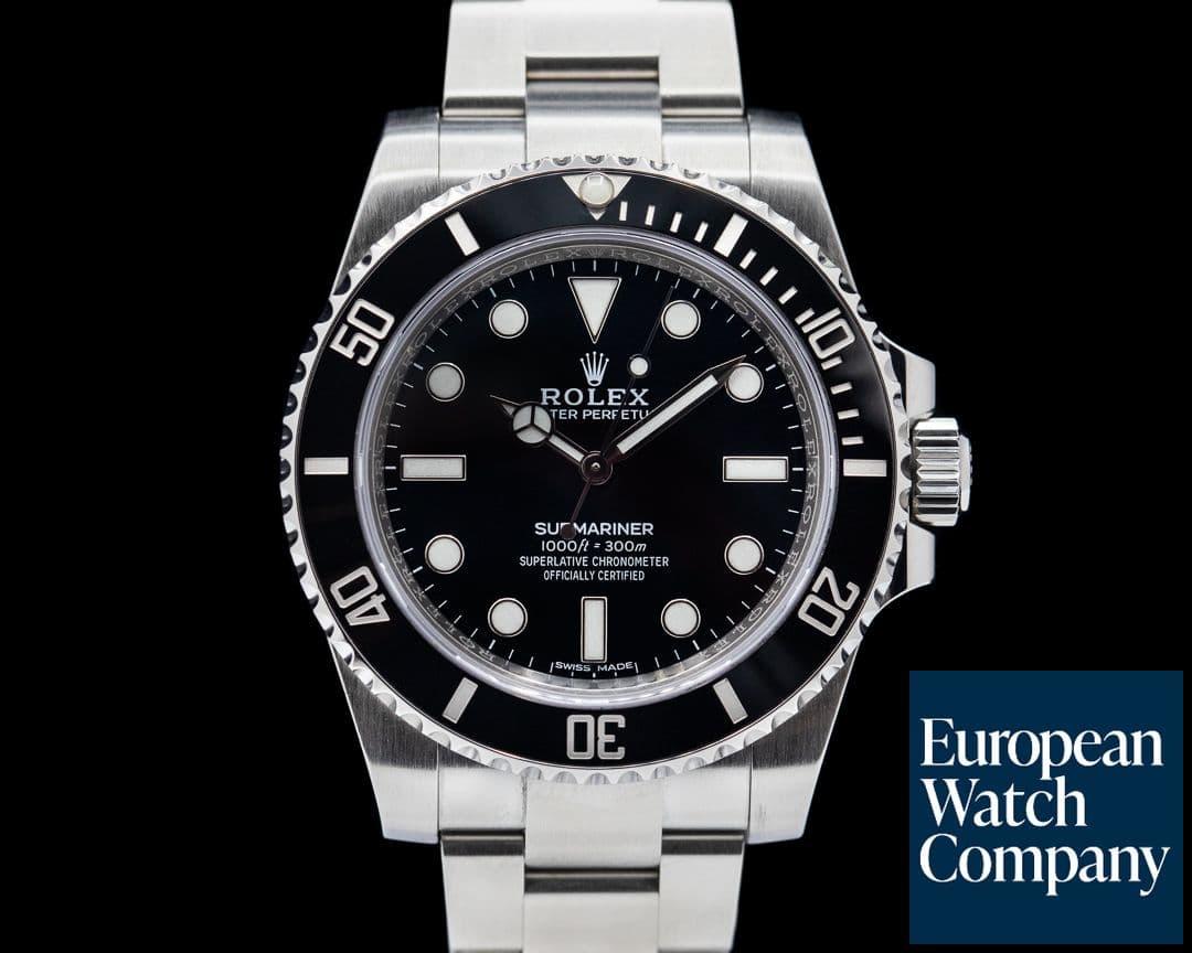 Image of Rolex Submariner 114060 No Date Ceramic Bezel