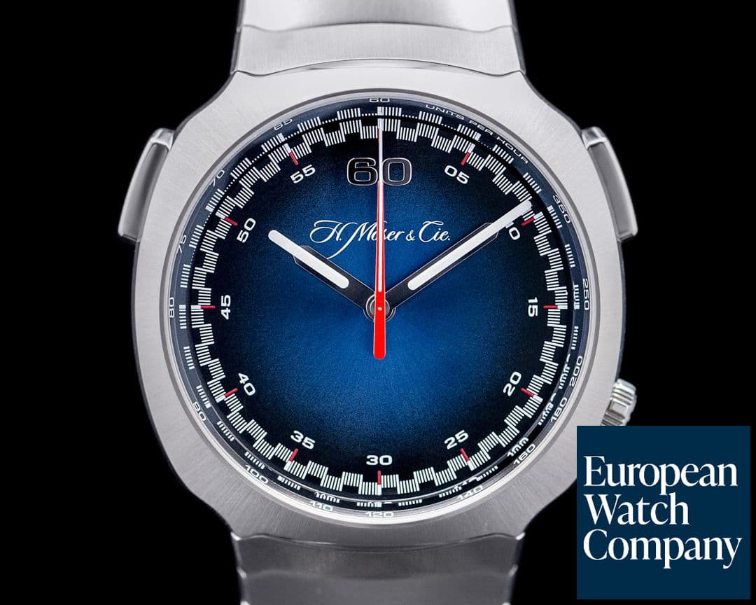 Image of H. Moser and Cie. Moser Streamliner Flyback Chronograph Blue Dial 