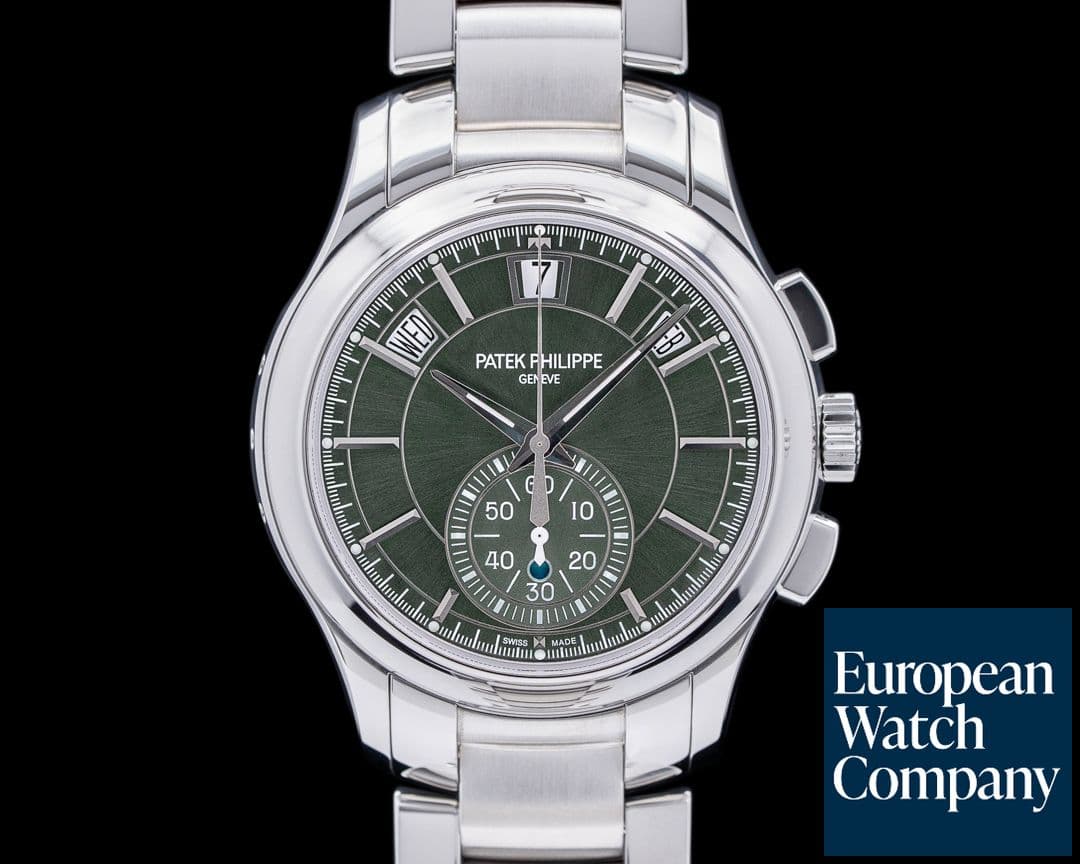 Image of Patek Philippe 5905/1A Chronograph Annual Calendar Green Dial SS 
