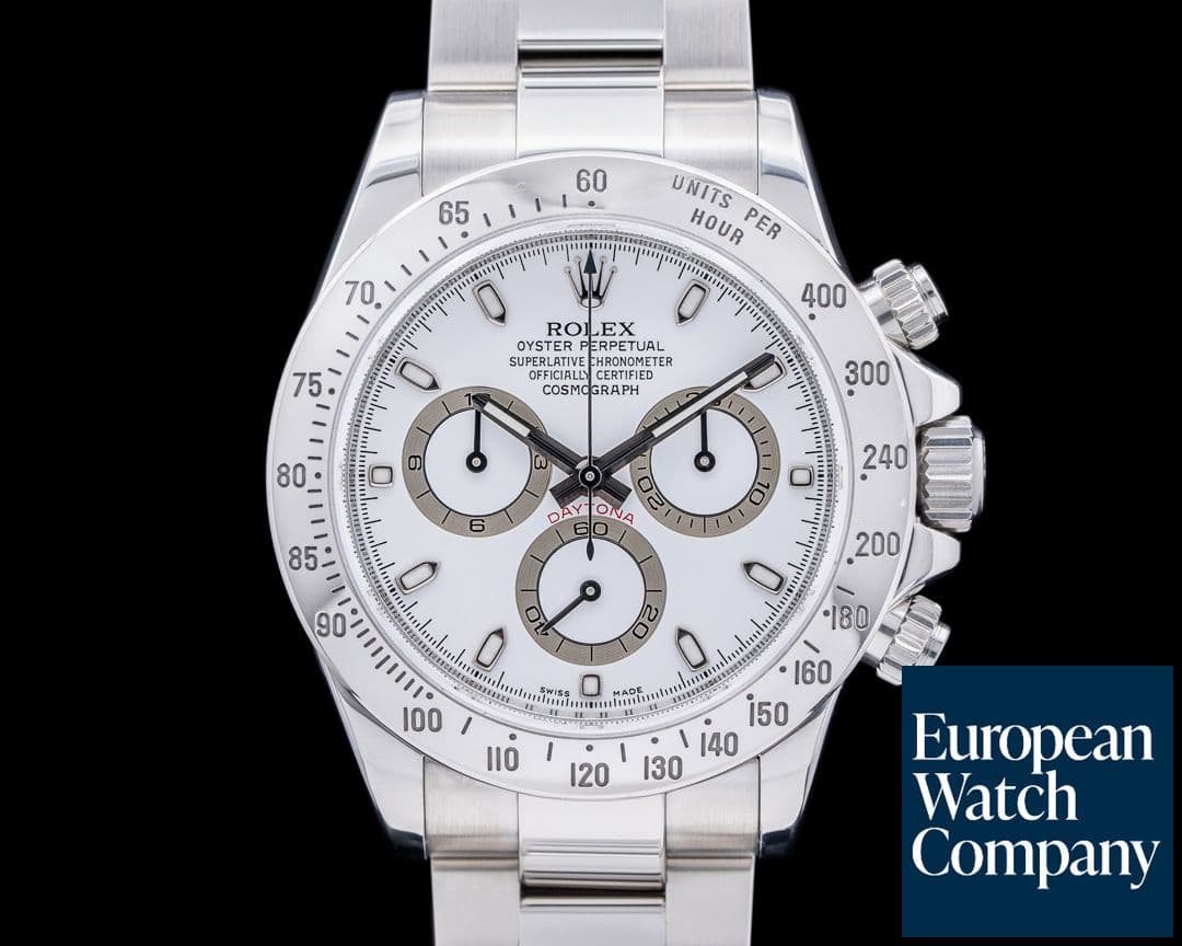Image of Rolex Daytona 116520 White Dial SS COMPLETE + SERVICED
