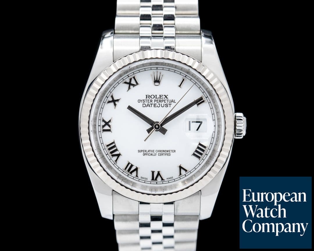 Image of Rolex Datejust SS Jubilee White Roman Dial 