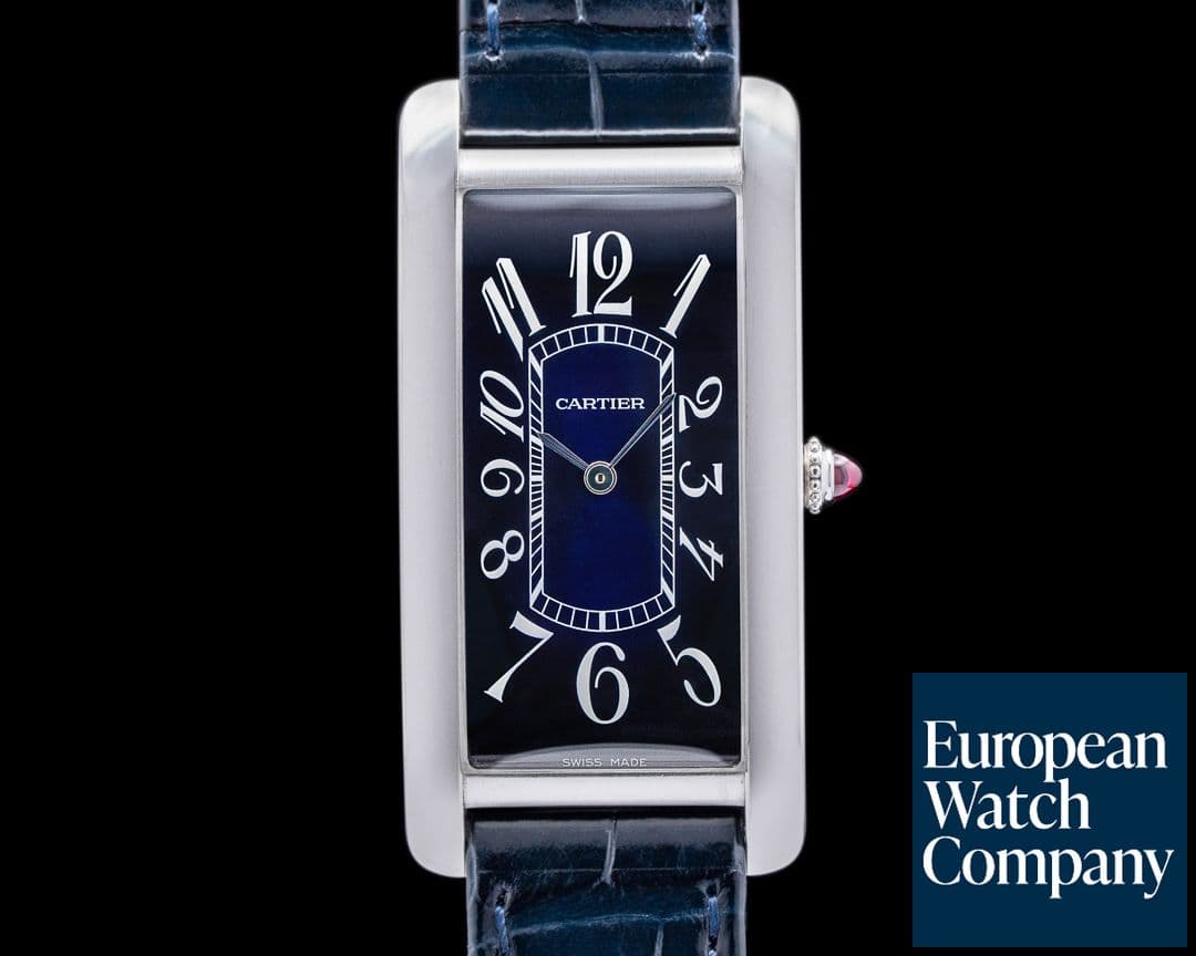 Image of Cartier Tank Cintree "Le Paris Watch Club" WGTA0122 Platinum LIMITED RARE