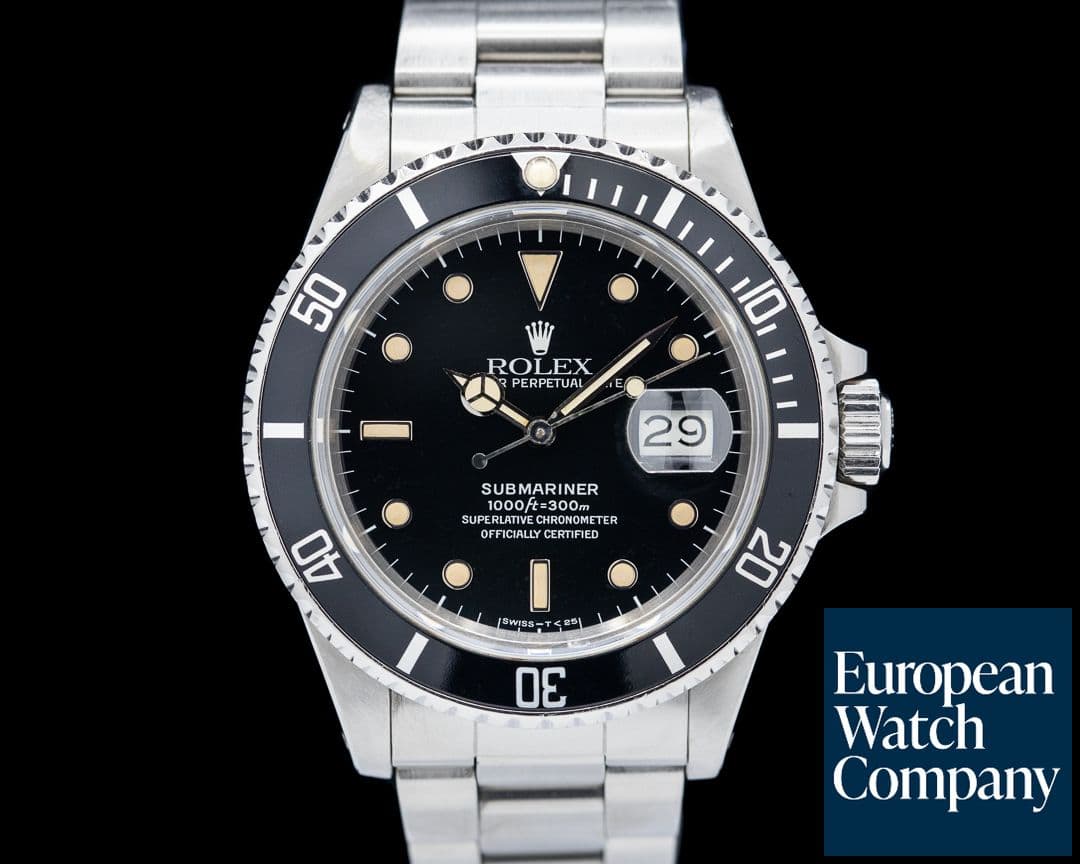 Image of Rolex Submariner 16800 SS  FULL SET Circa 1987