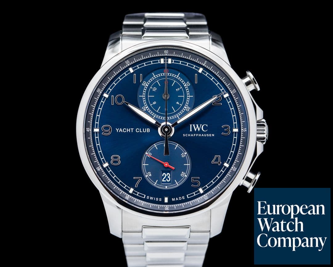 Image of IWC Portuguese Yacht Club Flyback SS / SS blue Dial 