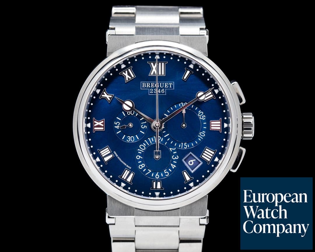 Image of Breguet Marine Chronograph Titanium / Blue Dial 2023