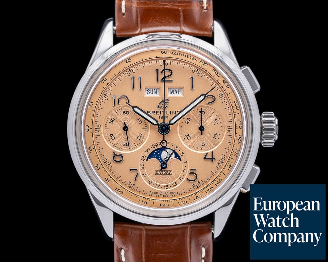 Image of Breitling Premier B25 Datora Salmon Dial 