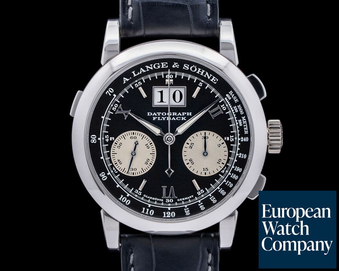 Image of A. Lange and Sohne Datograph 403.035 Flyback Platinum Early Meter Dial