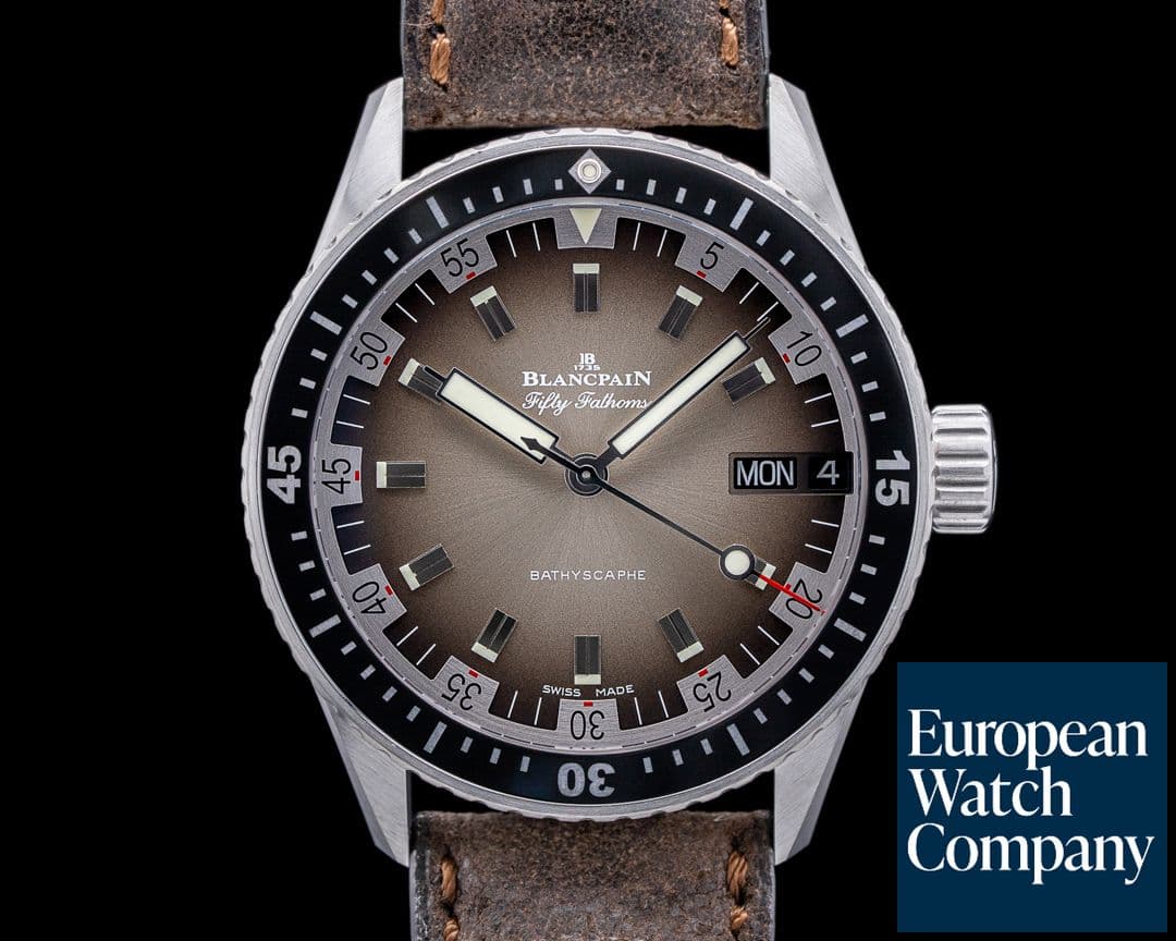 Image of Blancpain Fifty Fathoms Bathyscaphe Day Date Desert Edition LE