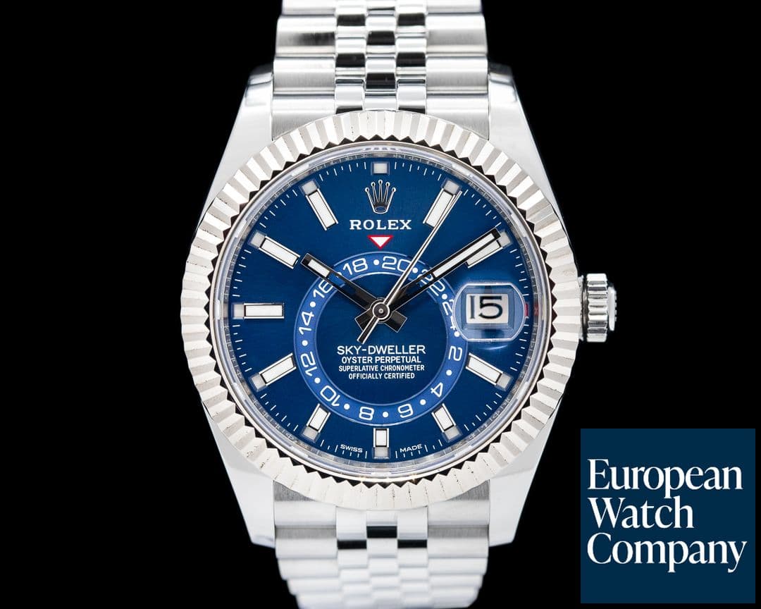 Image of Rolex Sky Dweller 326934 Steel Blue SS / Jubilee