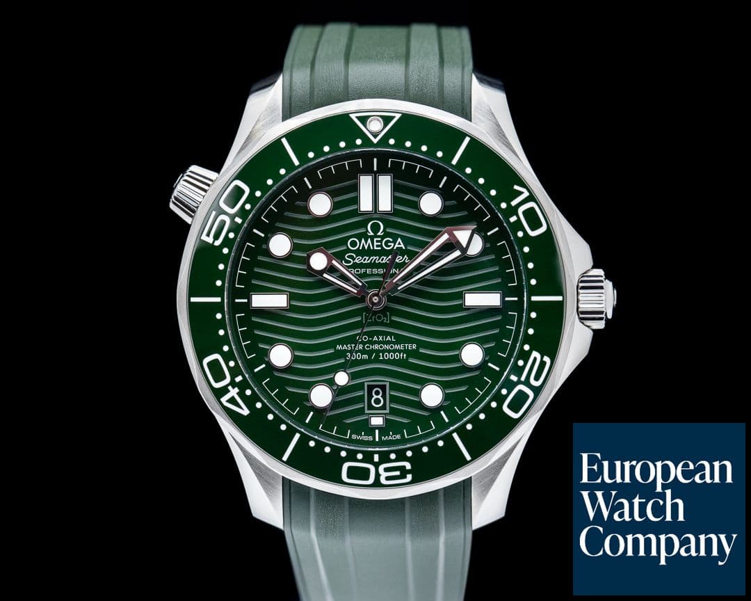 Image of Omega Seamaster Green dial Diver 300M Co-Axial Master Chronometer Ceramic