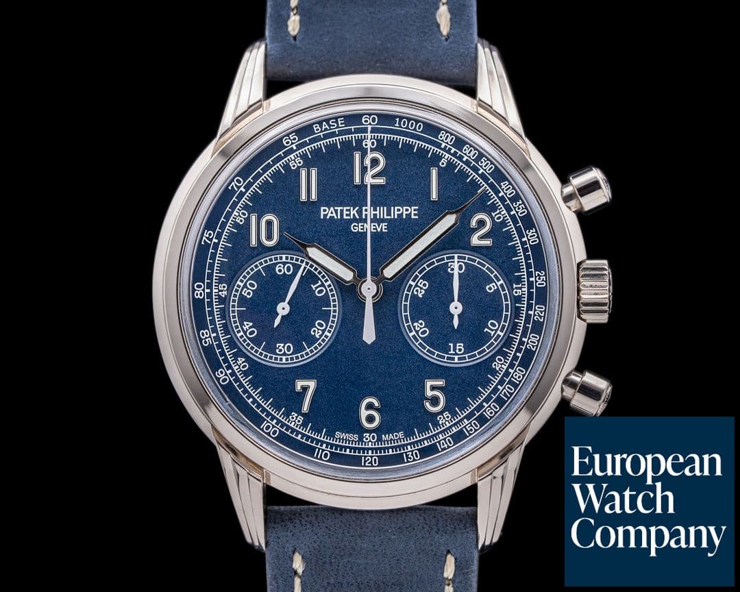 Image of Patek Philippe Chronograph 5172G 18K White Gold Blue Dial