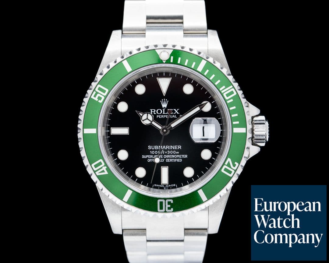 Image of Rolex Submariner 50th Anniversary SS Green Bezel 