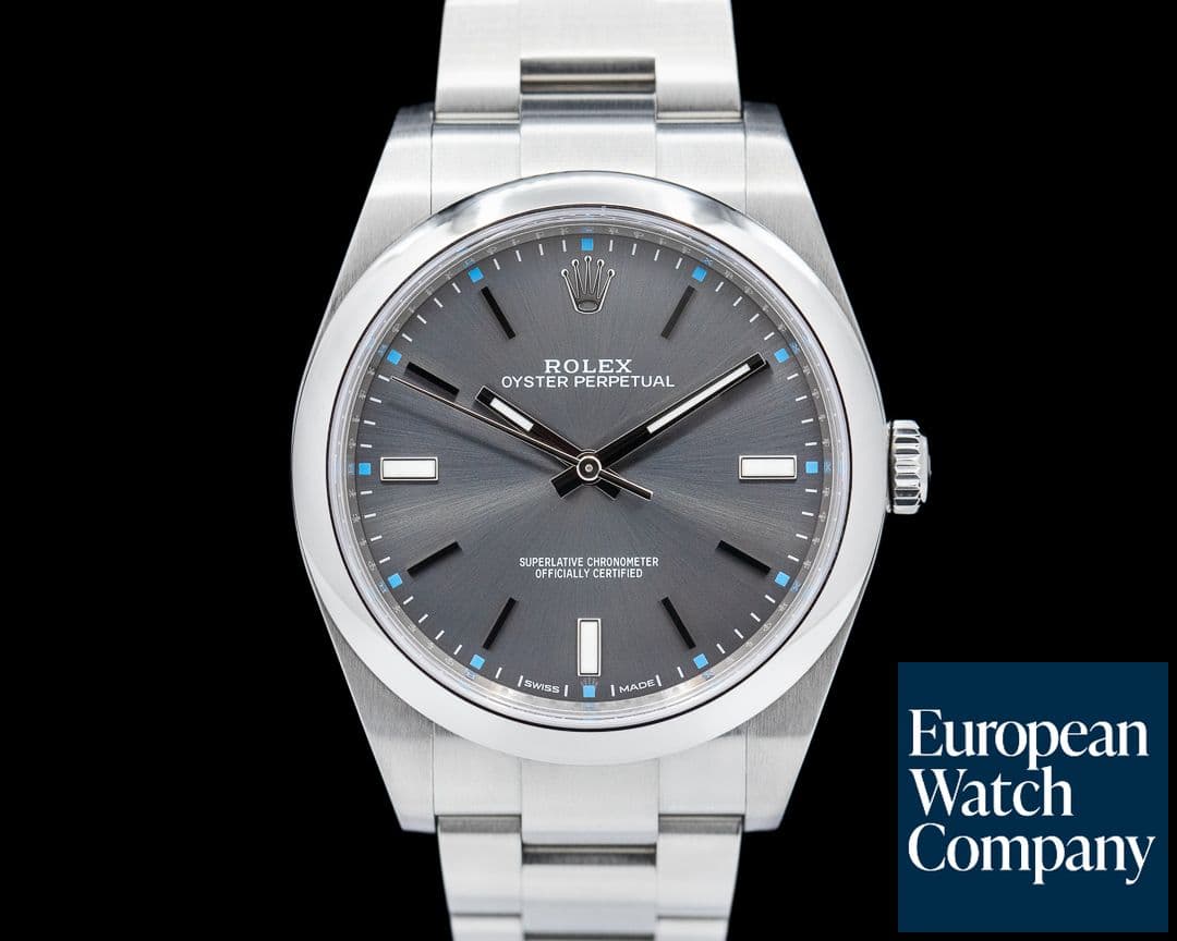 Image of Rolex Oyster Perpetual 114300 SS Dark Rhodium Dial 