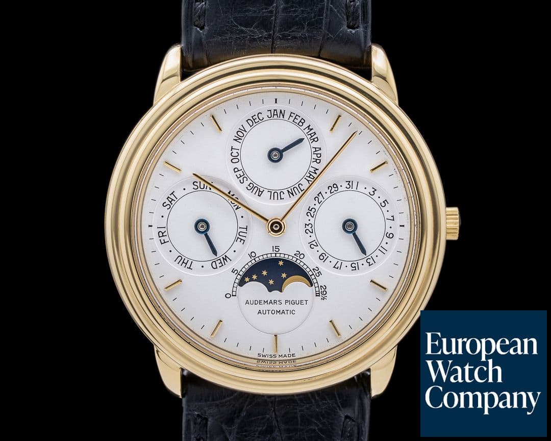 Image of Audemars Piguet Quantieme Perpetual Calendar 25661BA 18K Yellow Gold SHARP DISPLAY BACK