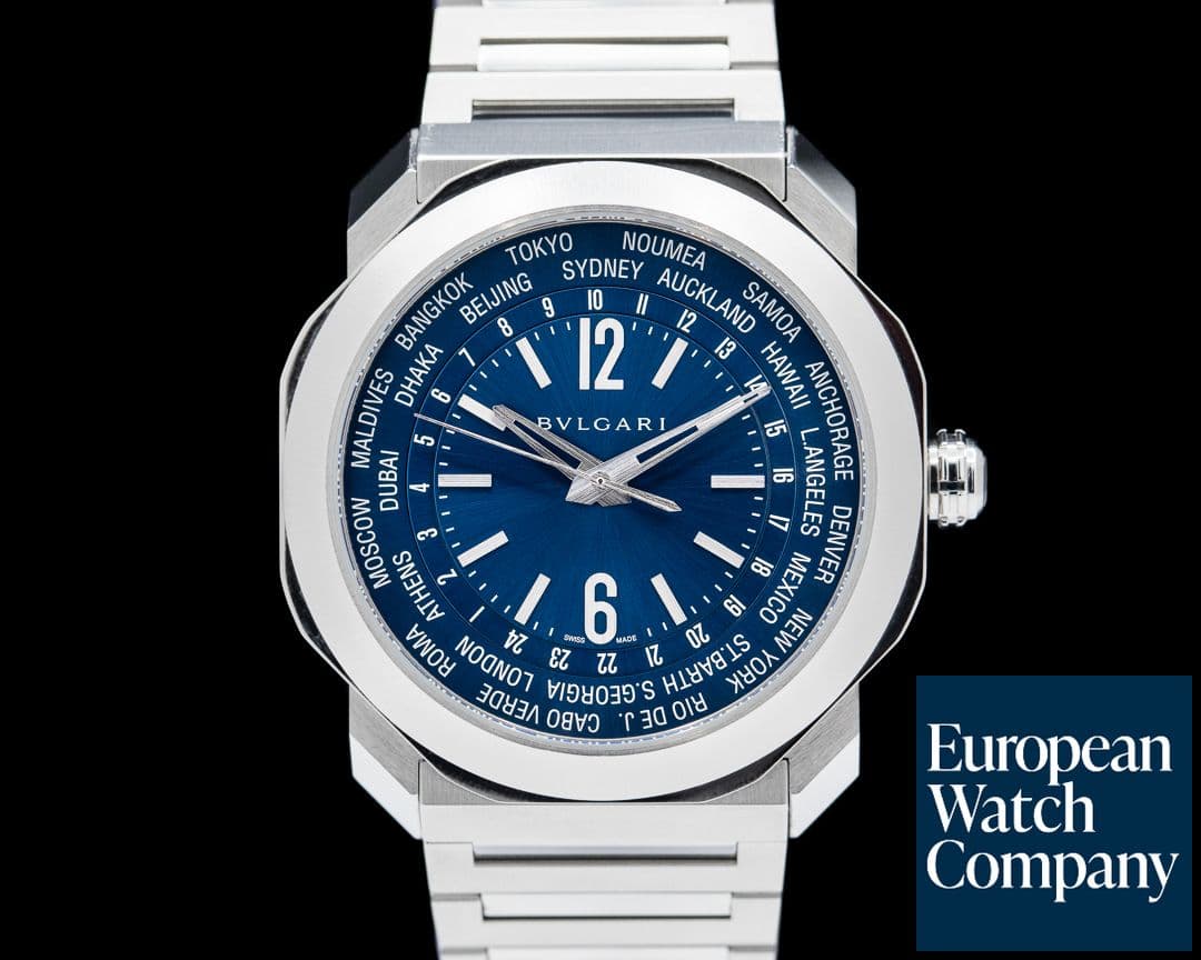 Image of Bulgari Octo Roma Worldtimer Automatic Blue Dial 40MM 2022