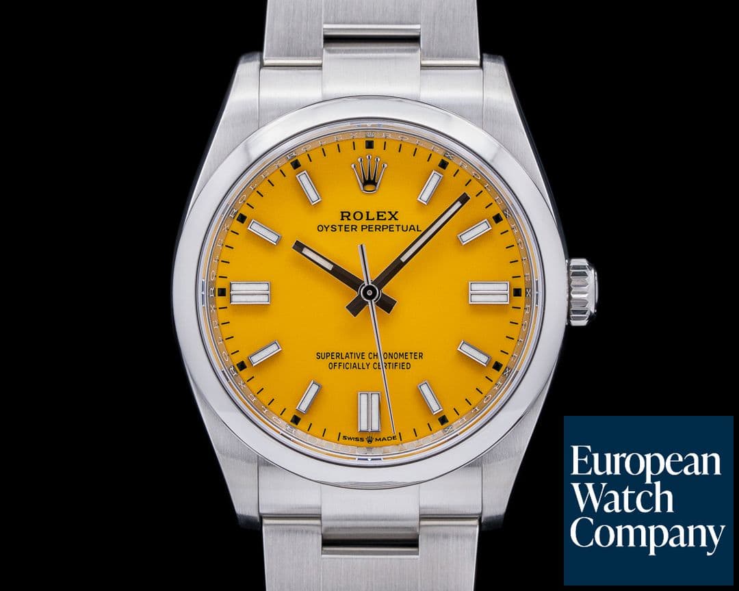 Image of Rolex Oyster Perpetual 126000 36mm SS / Yellow Dial 