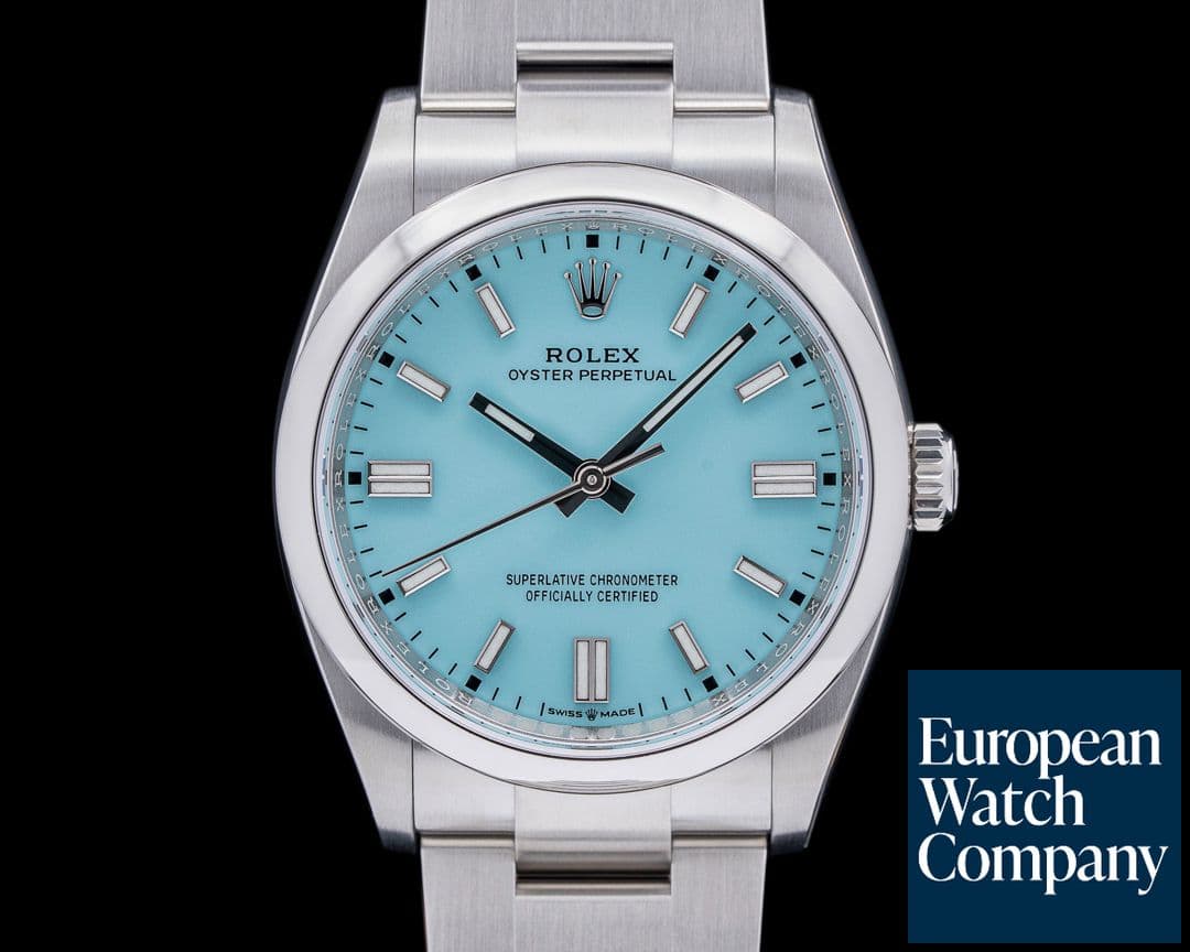 Image of Rolex Oyster Perpetual 126000 36MM SS TURQUOISE BLUE