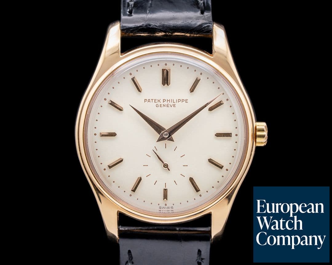 Image of Patek Philippe Vintage Calatrava 2526R ROSE GOLD Enamel Dial 