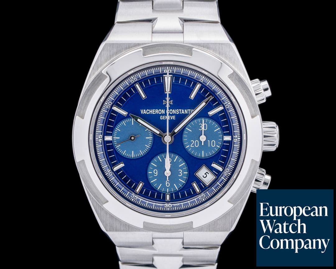 Image of Vacheron Constantin Overseas Chronograph 5500V Blue Dial SS