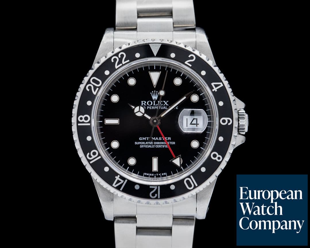 Image of Rolex 16700 GMT Master Black Bezel 16700 Box and Papers